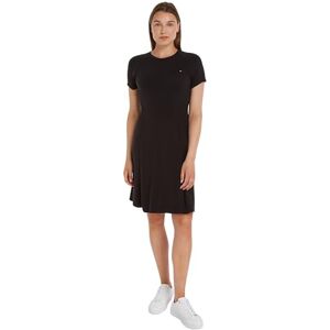 Tommy Hilfiger Women's Short Sleeve Midi Dress, Black (Black), XS Tommy Hilfiger Women's Short Sleeve Midi Dress, Black (Black), XS