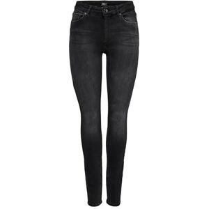 ONLY Women's ONLBLUSH Life MID SK DNM REA1099 NOOS Jeans, Black Denim, S / 30 ONLY Women's ONLBLUSH Life MID SK DNM REA1099 NOOS Jeans, Black Denim, S / 30