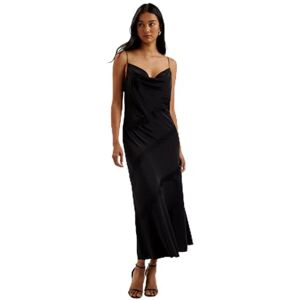 Ted Baker Women's WMD-AMBATO-Lace Insert Cowl Neck Midi Dress Formal Night, Black, 16 Ted Baker Women's WMD-AMBATO-Lace Insert Cowl Neck Midi Dress Formal Night, Black, 16
