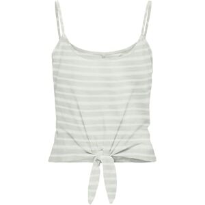 ONLY Women's Onlmay Life S/L Short Knot Top Box JRS, Subtle Green/Stripes:Cloud Dancer (Ella), M ONLY Women's Onlmay Life S/L Short Knot Top Box JRS, Subtle Green/Stripes:Cloud Dancer (Ella), M