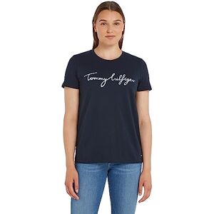 Tommy Hilfiger Women's Heritage Crew Neck Graphic Tee Ww0ww24967 T-Shirt, Blue (Midnight), XXS Tommy Hilfiger Women's Heritage Crew Neck Graphic Tee Ww0ww24967 T-Shirt, Blue (Midnight), XXS