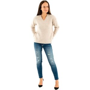 ONLY Womens Onlcamilla V-Neck L/S KNT Noos Pullover Sweater, Pumice Stone/Detail:Melange, M UK ONLY Womens Onlcamilla V-Neck L/S KNT Noos Pullover Sweater, Pumice Stone/Detail:Melange, M UK