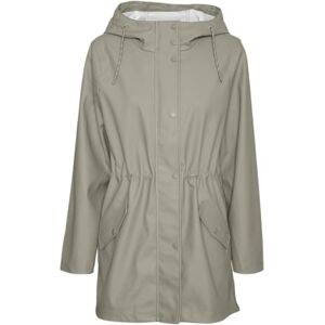 VERO MODA Women's Vmmalou Coated Jacket Noos Short, Abbey Stone, XL VERO MODA Women's Vmmalou Coated Jacket Noos Short, Abbey Stone, XL