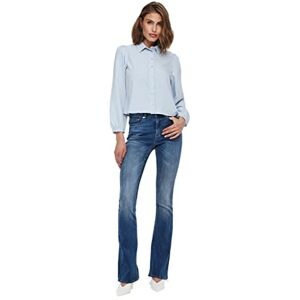 ONLY Women's ONLPAOLA Life HW Flared AZG0007 NOOS Jeans, Medium Blue Denim, XS / 34 ONLY Women's ONLPAOLA Life HW Flared AZG0007 NOOS Jeans, Medium Blue Denim, XS / 34