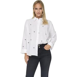 ONLY Womens Onlnew Lina Grace Emb Shirt Noos WVN Blouse, Bright White 3, M UK ONLY Womens Onlnew Lina Grace Emb Shirt Noos WVN Blouse, Bright White 3, M UK