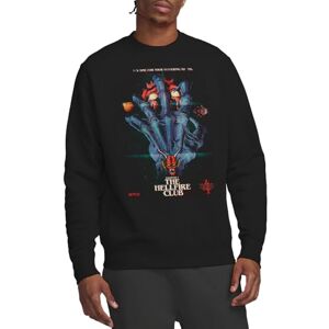 Stranger Things Hellfire Poster Unisex Sweatshirt, Black, XX-Large Stranger Things Hellfire Poster Unisex Sweatshirt, Black, XX-Large