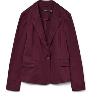 VERO MODA Women's Vmjulia LS DNM Noos Blazer, Winetasting, 8 VERO MODA Women's Vmjulia LS DNM Noos Blazer, Winetasting, 8