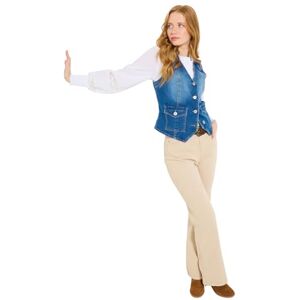 Joe Browns Women's Stretch Denim Waistcoat, Slim, Blue, UK 10 Joe Browns Women's Stretch Denim Waistcoat, Slim, Blue, UK 10