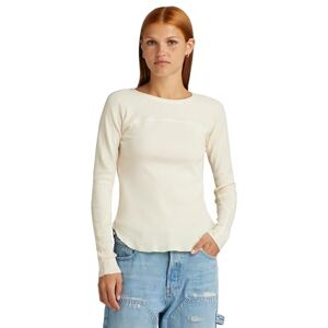 G-STAR Women's Swedish Army Slim Top, Beige/khaki (antique white D24536-D527-G286), XS G-STAR Women's Swedish Army Slim Top, Beige/khaki (antique white D24536-D527-G286), XS