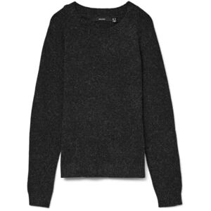 VERO MODA Women's Vmdoffy Ls O-neck Blouse Noos Blouse, Black (Black Detail: Melange), 14 (Manufacturer size: Large) VERO MODA Women's Vmdoffy Ls O-neck Blouse Noos Blouse, Black (Black Detail: Melange), 14 (Manufacturer size: Large)