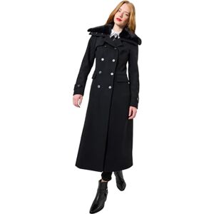 Joe Browns Female Classic Long Black Coat with Detachable Collar, Regular, Black, UK 6 Joe Browns Female Classic Long Black Coat with Detachable Collar, Regular, Black, UK 6