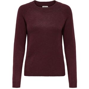 ONLY Women's Onlrica Life L/S Pullover KNT Noos Knitted Jumper with O-Neck, Zinfandel, XS ONLY Women's Onlrica Life L/S Pullover KNT Noos Knitted Jumper with O-Neck, Zinfandel, XS
