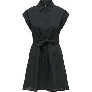 ONLY Women's Onllou Life S/S Shirt Dress Noos Ptm, Black, L ONLY Women's Onllou Life S/S Shirt Dress Noos Ptm, Black, L