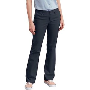 Dickies Women's Slim Fit Boot Cut Leg Twill Pant-Petite/Tall Khakis, Dark Navy V1, 10 Dickies Women's Slim Fit Boot Cut Leg Twill Pant-Petite/Tall Khakis, Dark Navy V1, 10