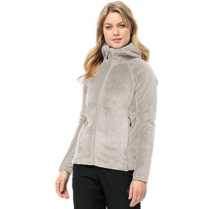 Jack Wolfskin Women's Rotwand Hooded Fz W Fleece Jacket, Dove, XXL Jack Wolfskin Women's Rotwand Hooded Fz W Fleece Jacket, Dove, XXL