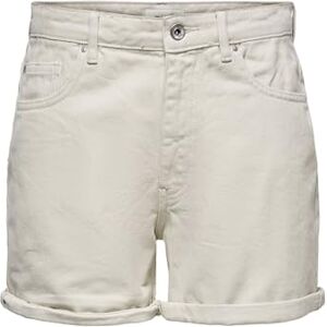 ONLY Women's ONLPHINE Life Shorts MAS0001 NOOS Shorts, Ecru, XS ONLY Women's ONLPHINE Life Shorts MAS0001 NOOS Shorts, Ecru, XS