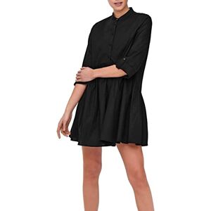 ONLY Women's Onlditte Life 3/4 Shirt Dress Noos WVN, Black, 36 ONLY Women's Onlditte Life 3/4 Shirt Dress Noos WVN, Black, 36