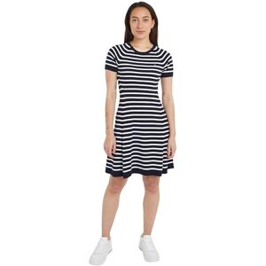Tommy Hilfiger Women Dress Midi Short-Sleeve, Multicolor (Desert Sky/Ecru STP), XL Tommy Hilfiger Women Dress Midi Short-Sleeve, Multicolor (Desert Sky/Ecru STP), XL