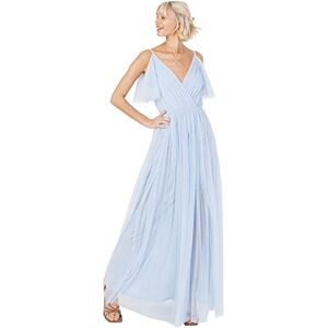Anaya with Love Ladies Women Long Length Dress Maxi Short Sleeve Cami V Neckline Long Length Empire Waist Bridesmaid Wedding Guest Prom Light Blue Size 10 Anaya with Love Ladies Women Long Length Dress Maxi Short Sleeve Cami V Neckline Long Length Empire Waist Bridesmaid Wedding Guest Prom Light Blue Size 10