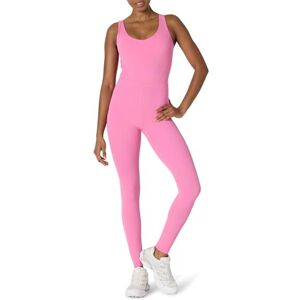 Amazon Essentials Women's Active FormFlex Buttery Soft One Piece Full Length Leggings Jumpsuit with Built-In Bra, Pink, L Amazon Essentials Women's Active FormFlex Buttery Soft One Piece Full Length Leggings Jumpsuit with Built-In Bra, Pink, L