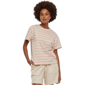 Urban Classics Women's Ladies Striped Boxy Tee T-Shirt, Lemonade Pink/Whitesand, Large Urban Classics Women's Ladies Striped Boxy Tee T-Shirt, Lemonade Pink/Whitesand, Large
