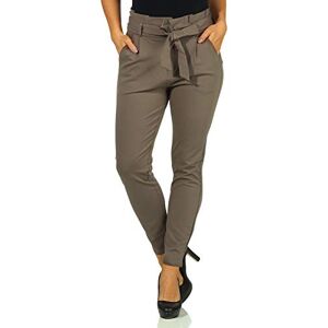 VERO MODA Women's Vmeva Hr Loose Paperbag Pant Noos Ki Trouser, Brown (Bungee Cord Bungee Cord), 40 /L30 (Size: Large) VERO MODA Women's Vmeva Hr Loose Paperbag Pant Noos Ki Trouser, Brown (Bungee Cord Bungee Cord), 40 /L30 (Size: Large)