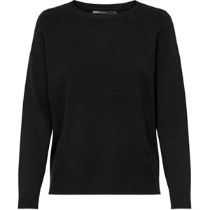 ONLY Womens Onlrica Life L/S KNT Noos Pullover, Black, XS ONLY Womens Onlrica Life L/S KNT Noos Pullover, Black, XS