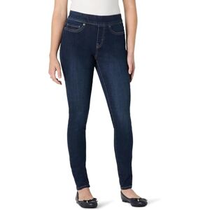 Amazon Essentials Women's Women's Stretch Denim Mid-Rise Pull-On Jegging, Dark Wash, 18 Short Amazon Essentials Women's Women's Stretch Denim Mid-Rise Pull-On Jegging, Dark Wash, 18 Short