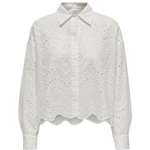 ONLY Women's Onlvalais L/S Shirt WVN Noos, Cloud Dancer, M ONLY Women's Onlvalais L/S Shirt WVN Noos, Cloud Dancer, M