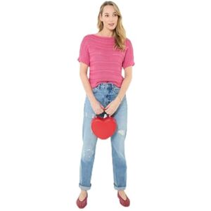 Joe Browns Women's Boat Neck Short Sleeve Knitted Jumper, Regular, Pink, UK 10 Joe Browns Women's Boat Neck Short Sleeve Knitted Jumper, Regular, Pink, UK 10