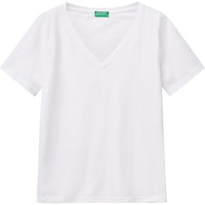 United Colors of Benetton Women's T-Shirt 3bvxd400h, Optical White 101, S United Colors of Benetton Women's T-Shirt 3bvxd400h, Optical White 101, S