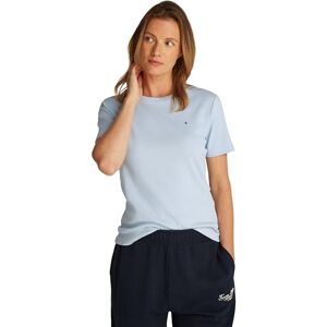Tommy Hilfiger Women’s Short Sleeve Round Neck Slim Cody T-Shirt, Blue (Breezy Blue), XL Tommy Hilfiger Women’s Short Sleeve Round Neck Slim Cody T-Shirt, Blue (Breezy Blue), XL