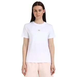 Calvin Klein Women’s Woven Label Regular Fit Jersey T-Shirt, White (Bright White), XL Calvin Klein Women’s Woven Label Regular Fit Jersey T-Shirt, White (Bright White), XL