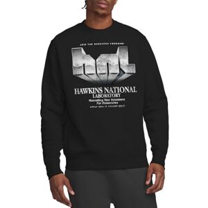 Stranger Things Hawkins Lab Logo Unisex Sweatshirt, Black, XX-Large Stranger Things Hawkins Lab Logo Unisex Sweatshirt, Black, XX-Large