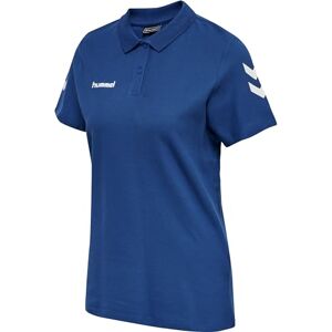 hummel Women's GO cotton polo shirt True Blue hummel Women's GO cotton polo shirt True Blue