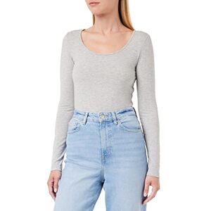 VERO MODA Women's Vmmaxi My Ls Soft Long U-Neck Noos Sleeve Top, Grey (Light Melange), 42 (Manufacturer Size: X-Large) VERO MODA Women's Vmmaxi My Ls Soft Long U-Neck Noos Sleeve Top, Grey (Light Melange), 42 (Manufacturer Size: X-Large)