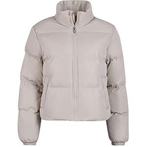 Urban Classics Women's Ladies Short Peached Puffer Jacket, Wetsand, S Urban Classics Women's Ladies Short Peached Puffer Jacket, Wetsand, S
