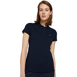 TOM TAILOR Women's Basic pique polo shirt 1032094, 10668 Sky Captain Blue, XS TOM TAILOR Women's Basic pique polo shirt 1032094, 10668 Sky Captain Blue, XS
