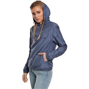 Urban Classics Women's Windbreaker Jacket, Pullover Rain Jacket with Hoodie, Longsleeve Hooded Ladies Raincoat, Lightweight & Water Repellent, Colour: vintageblue, Size: X-Large Urban Classics Women's Windbreaker Jacket, Pullover Rain Jacket with Hoodie, Longsleeve Hooded Ladies Raincoat, Lightweight & Water Repellent, Colour: vintageblue, Size: X-Large
