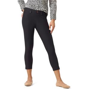 HUE Women's Ankle Slit Essential Denim Capri Hosiery, Black, S HUE Women's Ankle Slit Essential Denim Capri Hosiery, Black, S