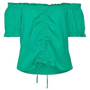 VERO MODA Women's Vmmymilo SS Offshoulder Short Top WVN Ga, Bright Green, L VERO MODA Women's Vmmymilo SS Offshoulder Short Top WVN Ga, Bright Green, L