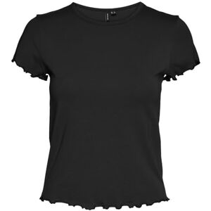 VERO MODA Women's Vmbarbara SS Short Oneck Top JRS Ga Noos T-Shirt, Black, M VERO MODA Women's Vmbarbara SS Short Oneck Top JRS Ga Noos T-Shirt, Black, M