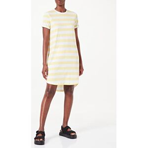 ONLY Women's ONLMAY S/S Stripe Dress JRS, Lemon Meringue/Stripes:Cloud Dancer (kia), S ONLY Women's ONLMAY S/S Stripe Dress JRS, Lemon Meringue/Stripes:Cloud Dancer (kia), S