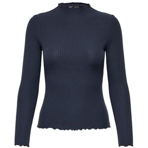 ONLY Women's Onlemma L/S High Neck Top Noos JRS Long Sleeve, Ombre Blue/Detail: Melange, M ONLY Women's Onlemma L/S High Neck Top Noos JRS Long Sleeve, Ombre Blue/Detail: Melange, M