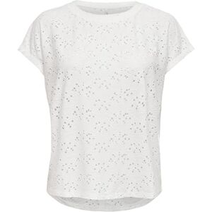 ONLY Women's Onlsmilla S/S Top JRS Noos T-Shirt, White (Cloud Dancer), XS ONLY Women's Onlsmilla S/S Top JRS Noos T-Shirt, White (Cloud Dancer), XS