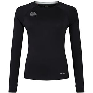 Canterbury Women's Superlight Long Sleeve T-Shirt Training Top Breathable Quick Drying Technical T-Shirt, Black/Gunmetal Grey, 14 Canterbury Women's Superlight Long Sleeve T-Shirt Training Top Breathable Quick Drying Technical T-Shirt, Black/Gunmetal Grey, 14