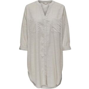 ONLY Women's Onlapeldoorn V-Neck L/S Shirt WVN, Pure Cashmere/Stripes: Cloud Dancer Stripe, XS/S ONLY Women's Onlapeldoorn V-Neck L/S Shirt WVN, Pure Cashmere/Stripes: Cloud Dancer Stripe, XS/S