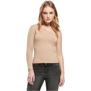 Urban Classics Women's Tb3212-ladies Asymmetric Longsleeve T-Shirt, Union Beige, 4XL Urban Classics Women's Tb3212-ladies Asymmetric Longsleeve T-Shirt, Union Beige, 4XL