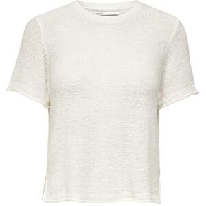 ONLY Women's Onlsunny S/S Jumper Nca KNT Sweater, Cloud Dancer, M ONLY Women's Onlsunny S/S Jumper Nca KNT Sweater, Cloud Dancer, M