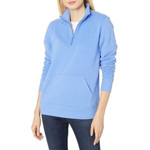 Amazon Essentials Women's Long-Sleeve Fleece Quarter-Zip Jumper (Available in Plus Sizes), Blue Heather, XL Amazon Essentials Women's Long-Sleeve Fleece Quarter-Zip Jumper (Available in Plus Sizes), Blue Heather, XL